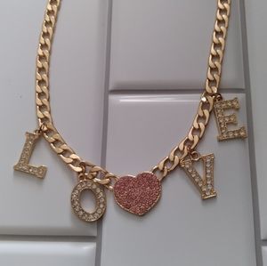 LOVE charm necklace